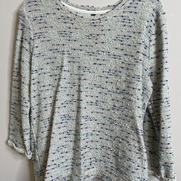 Massini Womens Hi Lo Tunic Top Size Medium Multicolor Long Sleeve - Picture 2 of 4